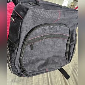 Thirty-One Charcoal Sling Backpack  Laptop Bag Padded Pick Me Up